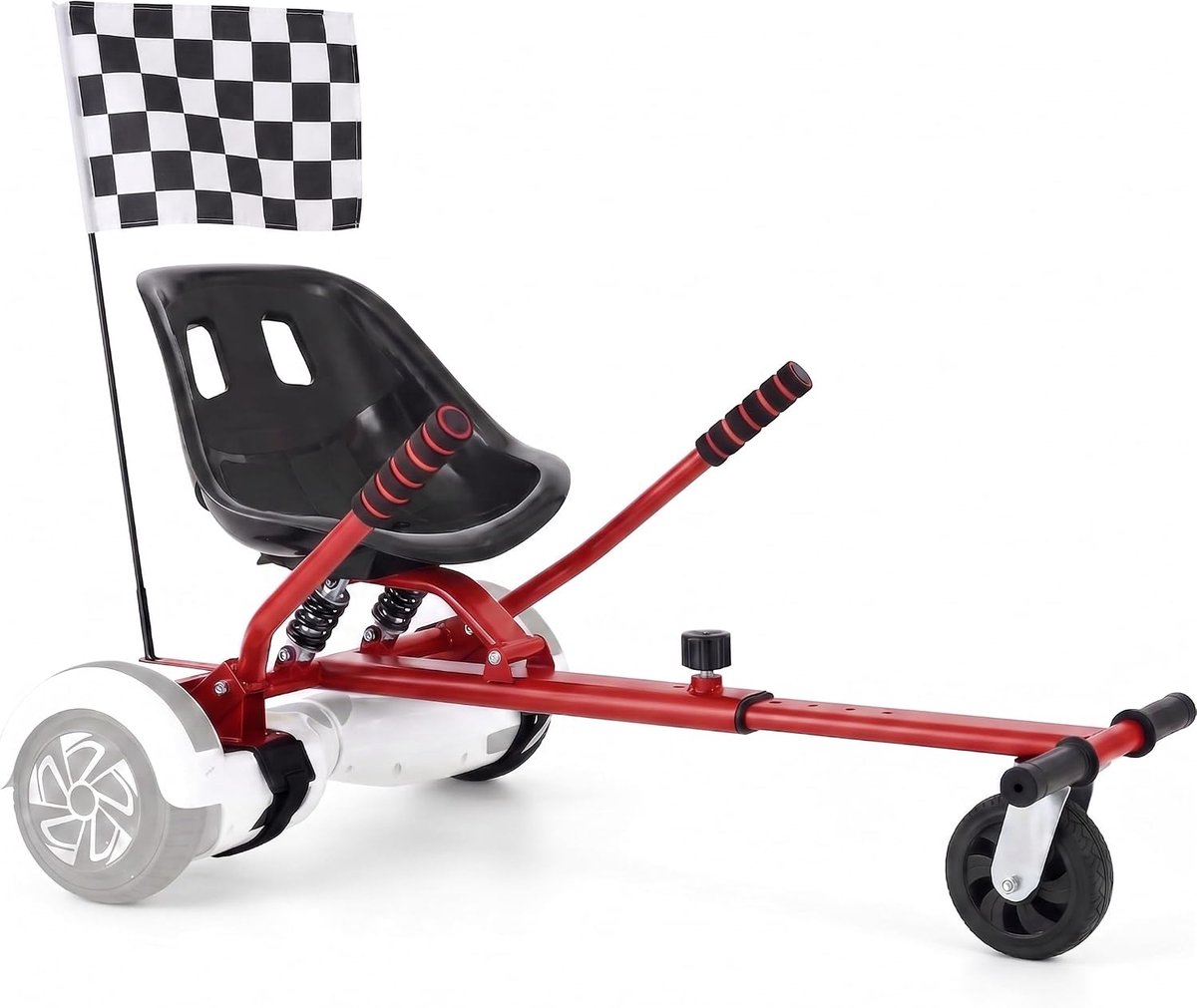 Hoverboardzitting verstelbaar - zwart - ergonomisch ontwerp - veilig en leuk rijplezier voor kinderen - SnelShoppen