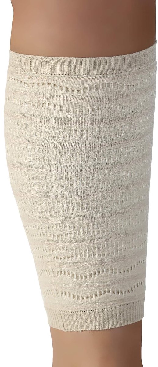 Kuitbandage elektromagnetische therapie tegen pijn, dromen, ontstekingen, Edema, crulpspieren. Medische Presode (muscle). S Beige