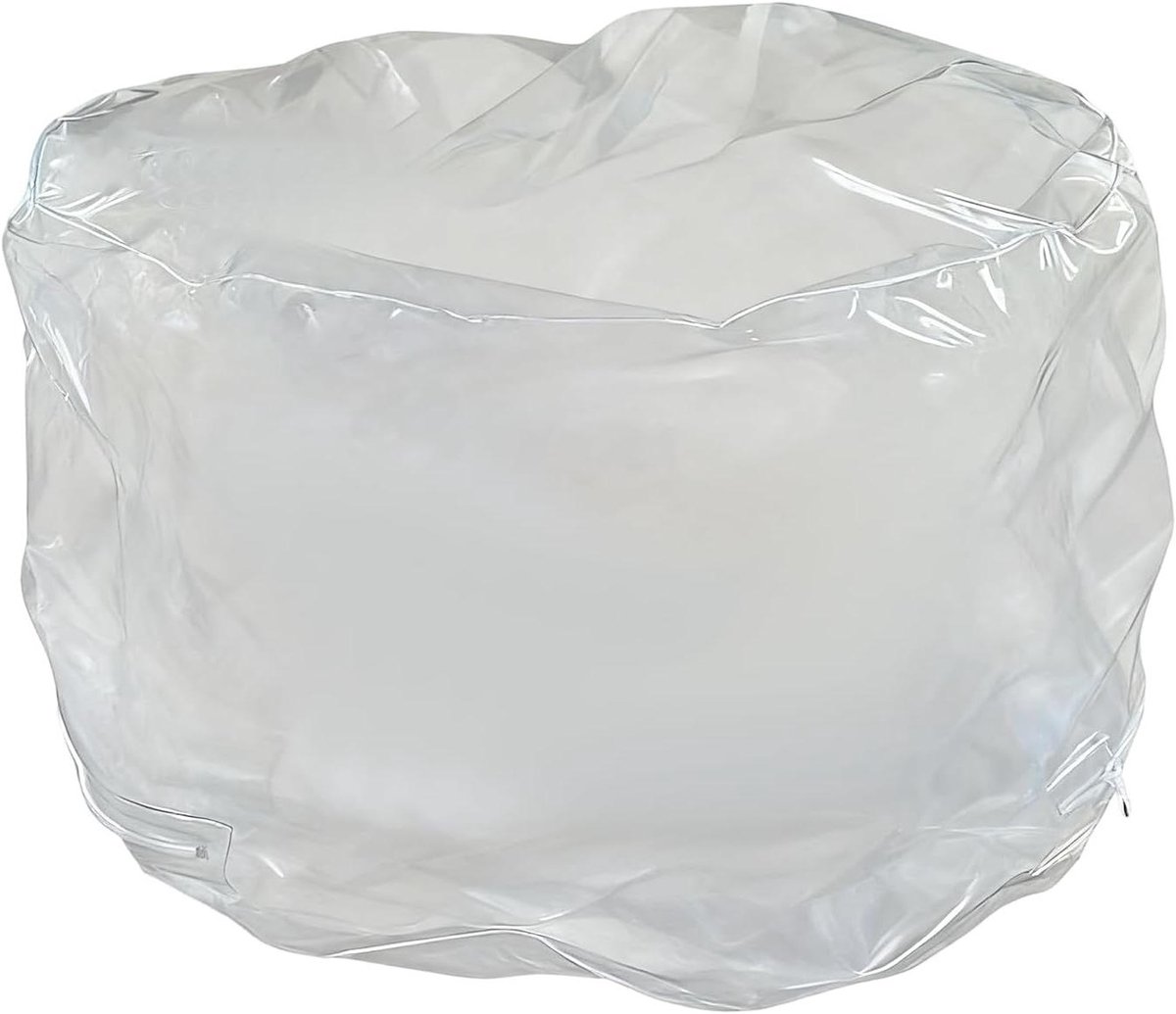 Opbergstoel Dieren - Pluche opslag - Speelgoed organiseren - Waterproof bescherming - 50x35cm - Transparant