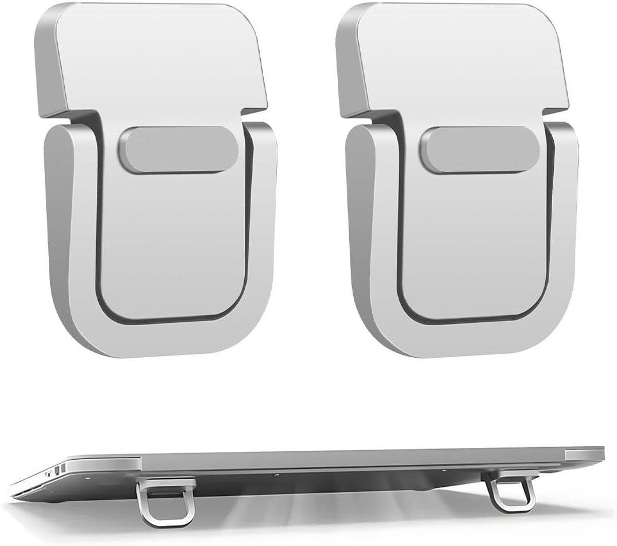 Laptopstandaard, ergonomische standaard van aluminium, compatibel met Air, Pro, Dell, HP, Lenovo