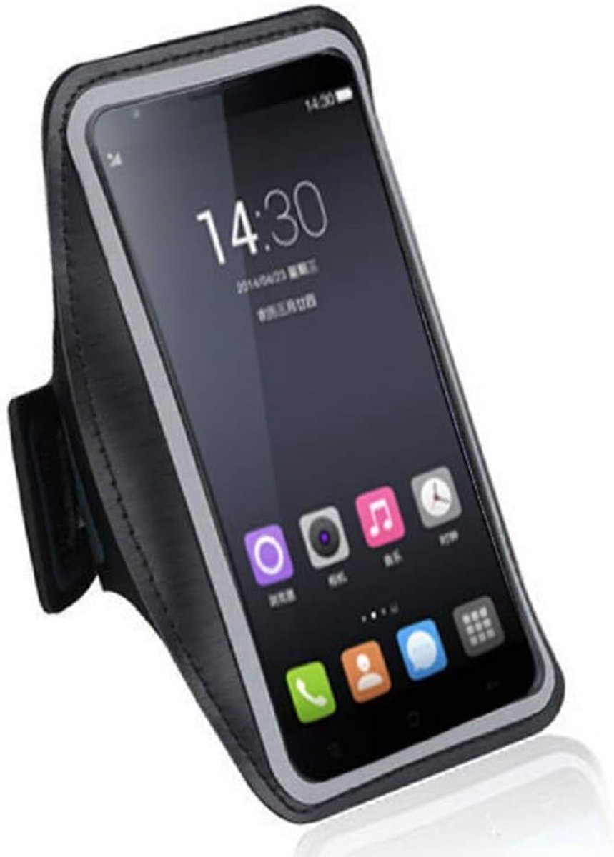 Professionele Cover Neopreen Waterdichte Wraparound Sport met gesp voor BBK Vivo Y17 (2019) - Zwart