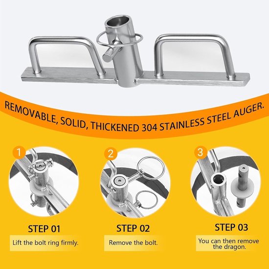 Deeg Mixer - Kneedmachine Keuken - Bakken Brood - Krachtige Motor - 8 kg Capaciteit - Zilver — afbeelding 3