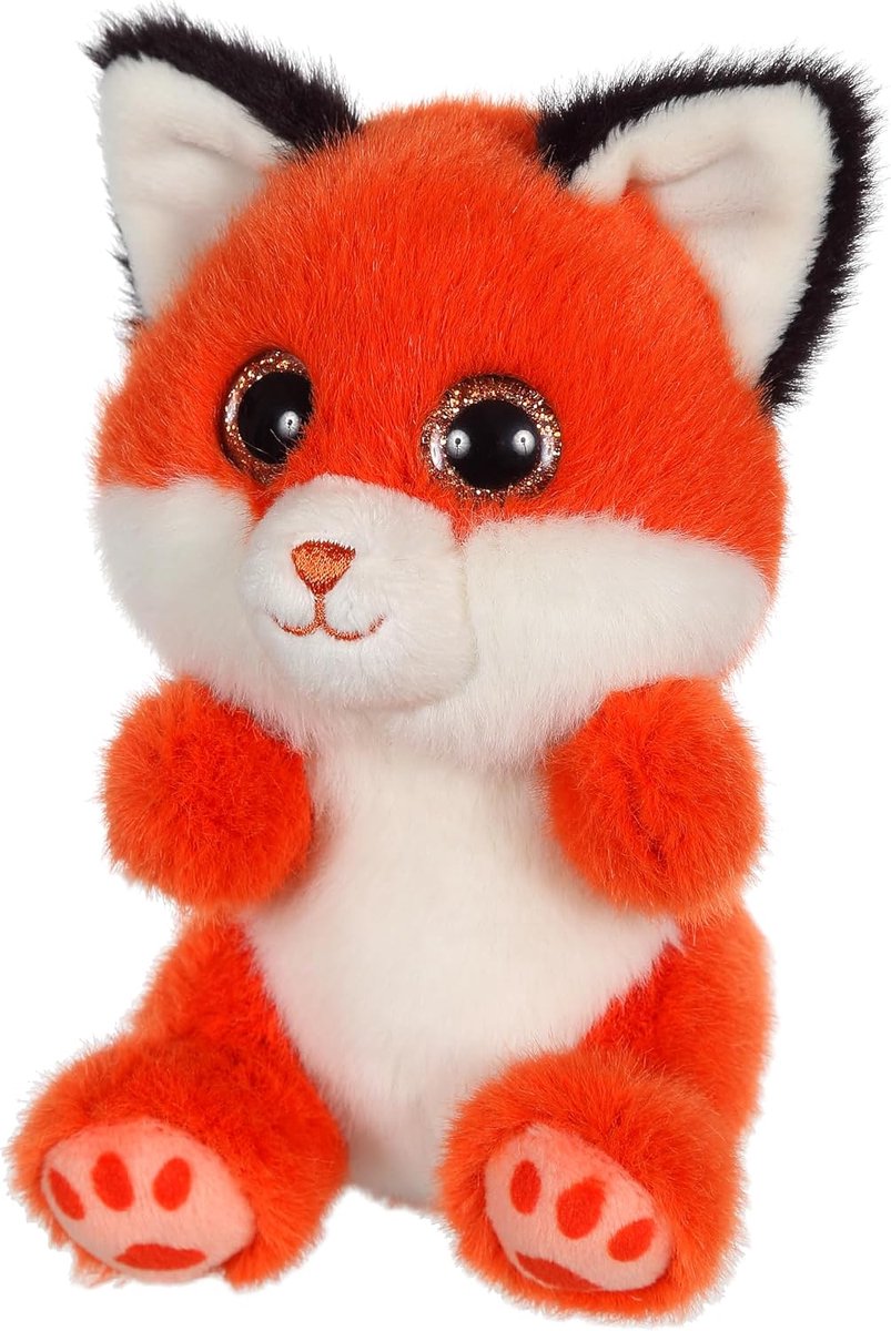 Toys Knuffel vos "CUTYDOOS" - 13 cm - Brule oranje