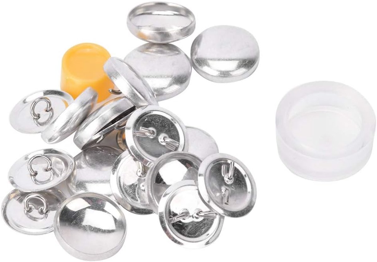 Knopen Kit Ronde Knopen Base Diy Handgemaakte Ambachten Gesp Maken Gereedschap Voor Diy Naaien Ontwerp Zelf Bekleding (20Mm)