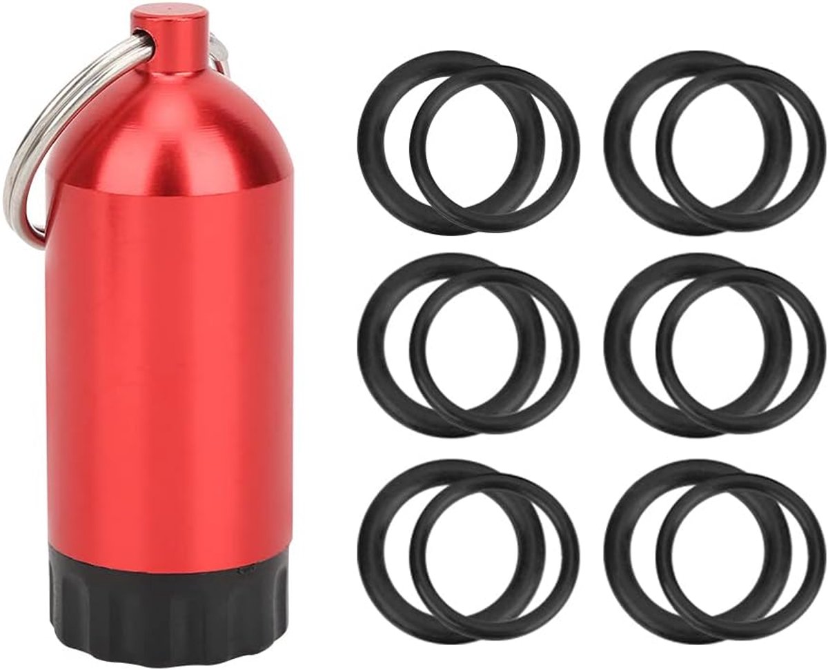 O Ring Houder Scuba Viton O Ring Kit Duik Cilinder Klep Afdichtring O Ringen Mini Cilinder Opslag Fles Of Mt02(Zilver)