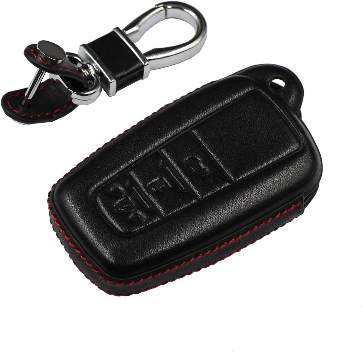 Sleutelomhulsels Autosleutel Cover Hoesje Voor Toyota 86 GT86 Avalon C-HR Camry Corolla Highlander Land Cruiser Prado Prius RAV4 - Zwart