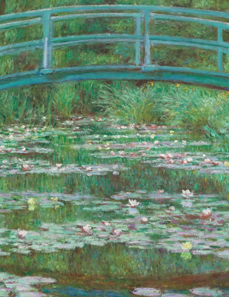 Ruled Notebook 200 pages: Monet Bridge Impressionist Watercolor Painting 8.5x11