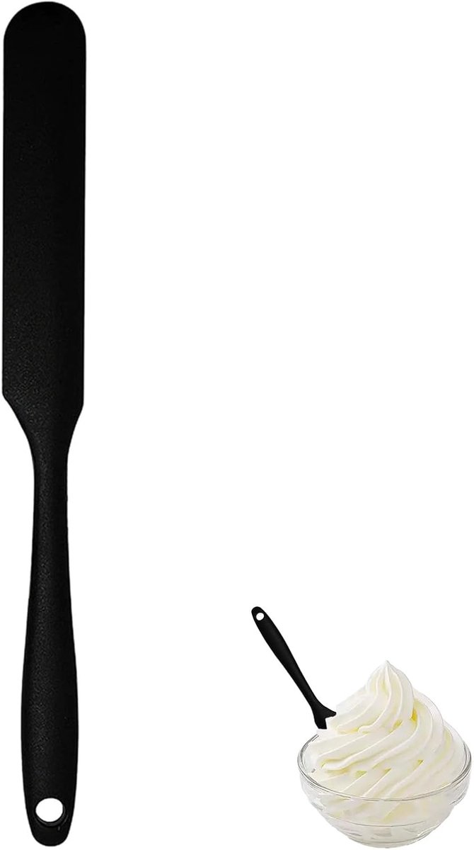 Slimme siliconen spatula U-knop slanke siliconen spatel siliconen spatel slanke siliconen spatel U-knop glas schraper glas spatel met lange handgreep voor scraping sauzen, bakken en voorrring