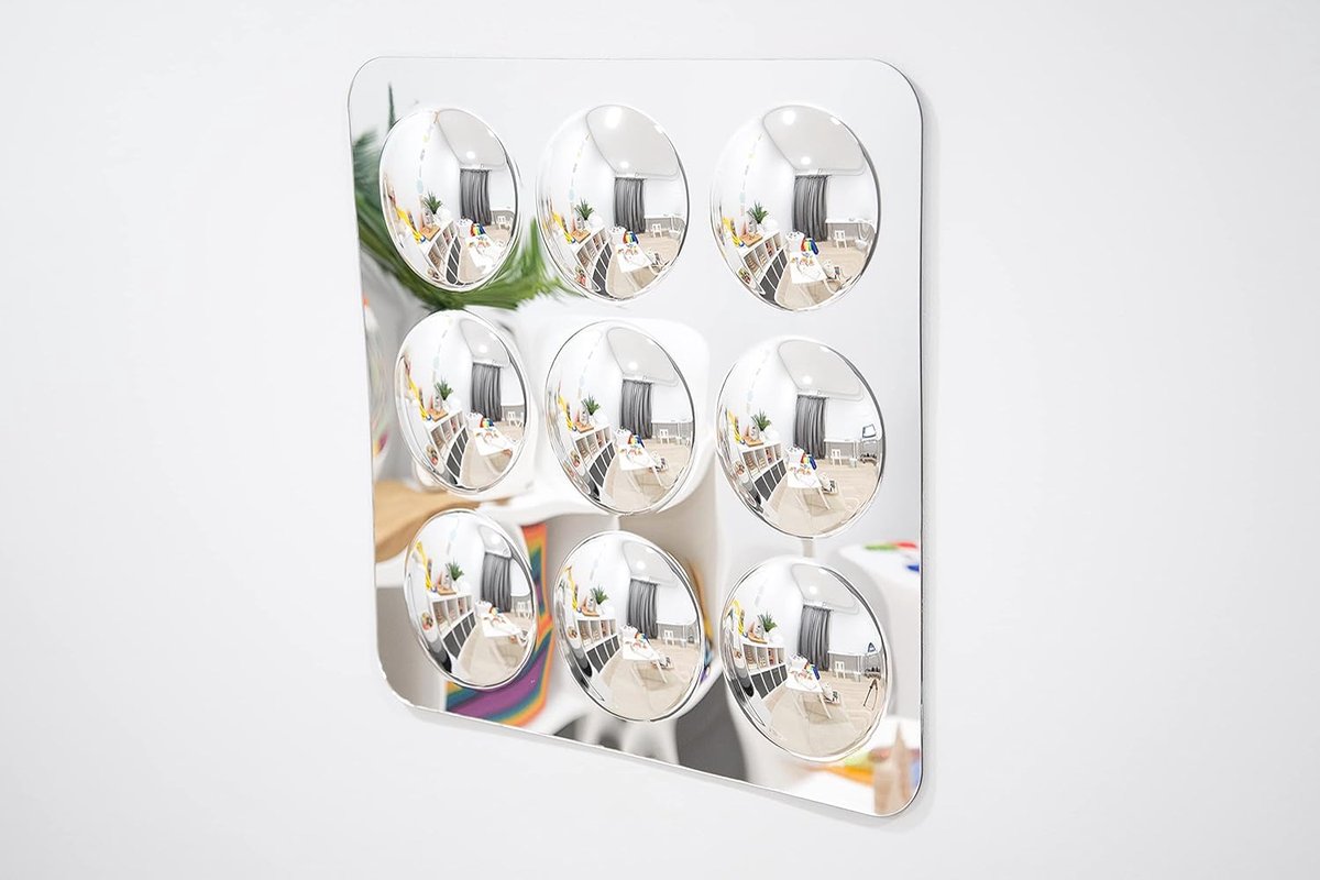 72408 Large 9-Domed Acrylic Mirror Panel