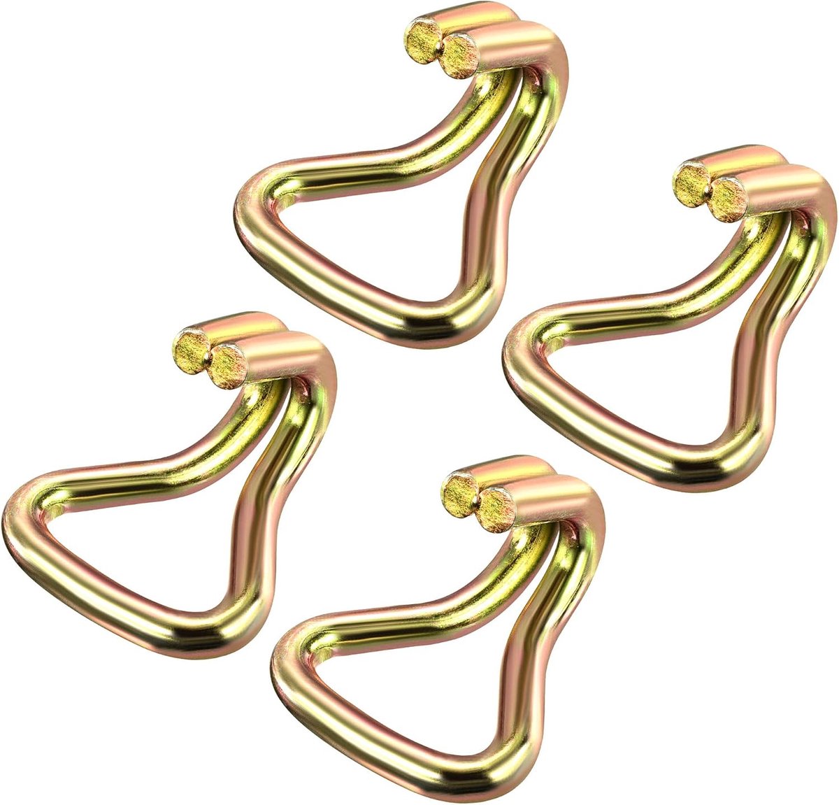 sourcing map Dubbele J-riem met haken, 50 mm, hoge belasting voor vrachtwagens, aanhangers, 4 stuks