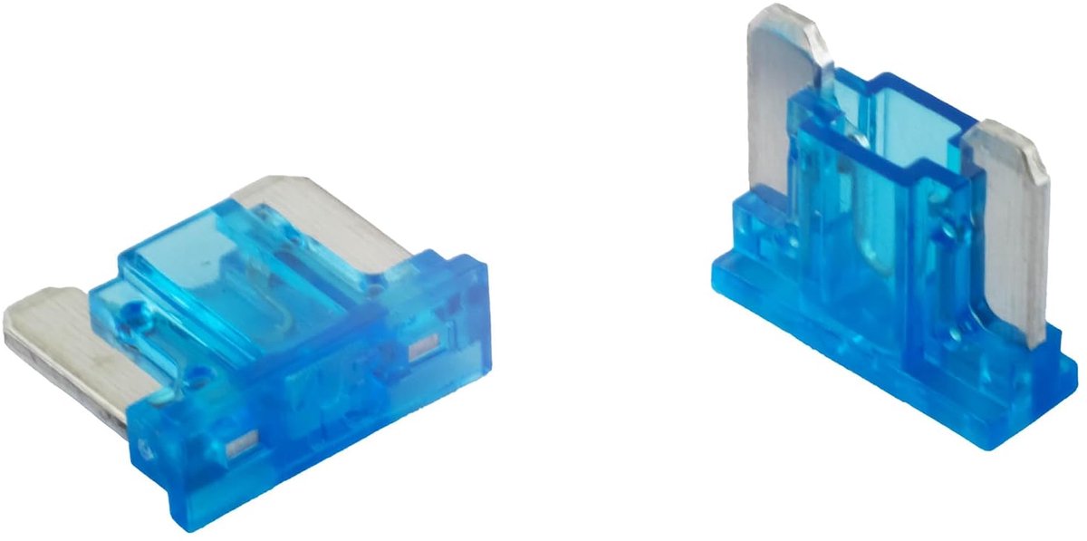 Platte steekzekering 15 A blauw; autozekering 58 V/DC platte zekering boot aanhanger vrachtwagen caravan
