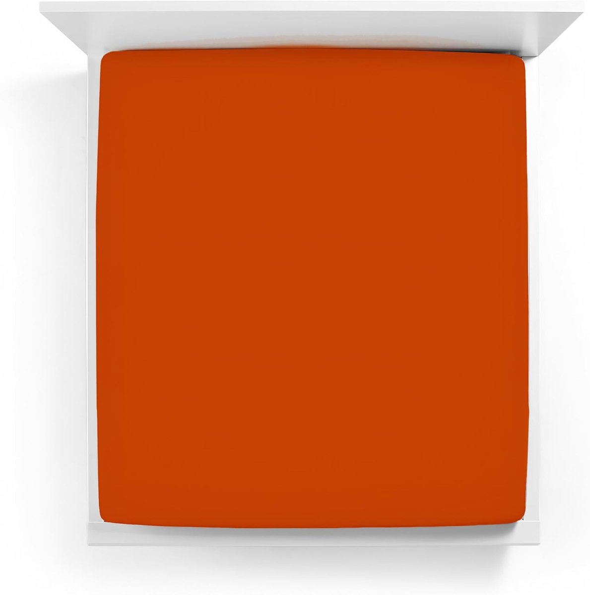 Jersey hoeslaken 180 - 200 x 200 - 220 cm - cayenne 0715 - ultieme zachtheid - perfect passende fit - SnelShoppen