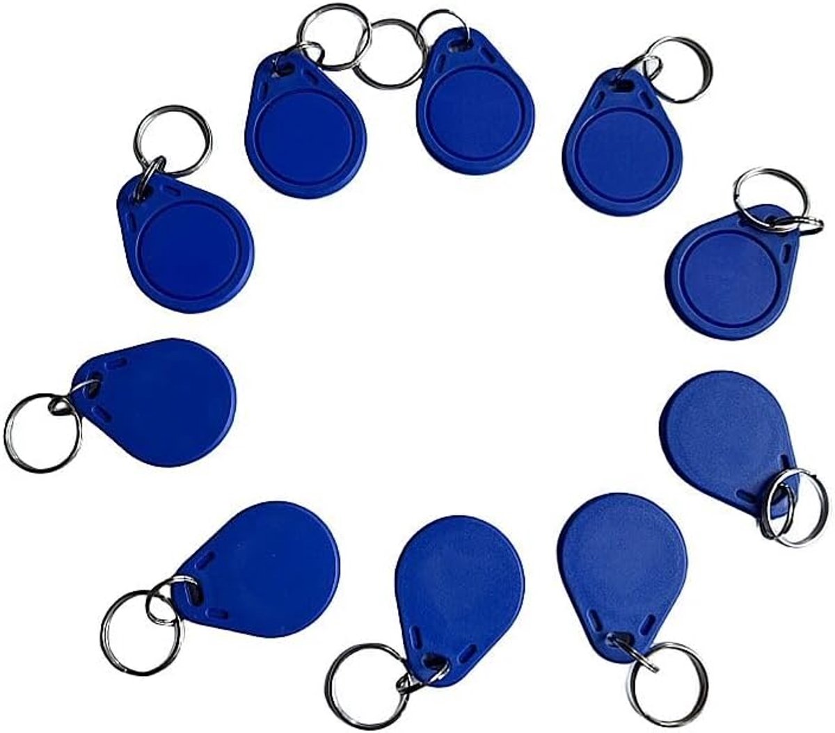 Sleutelhanger 13,56 MHz Ultralight EV1 48 Bytes, blauw 10 stuks
