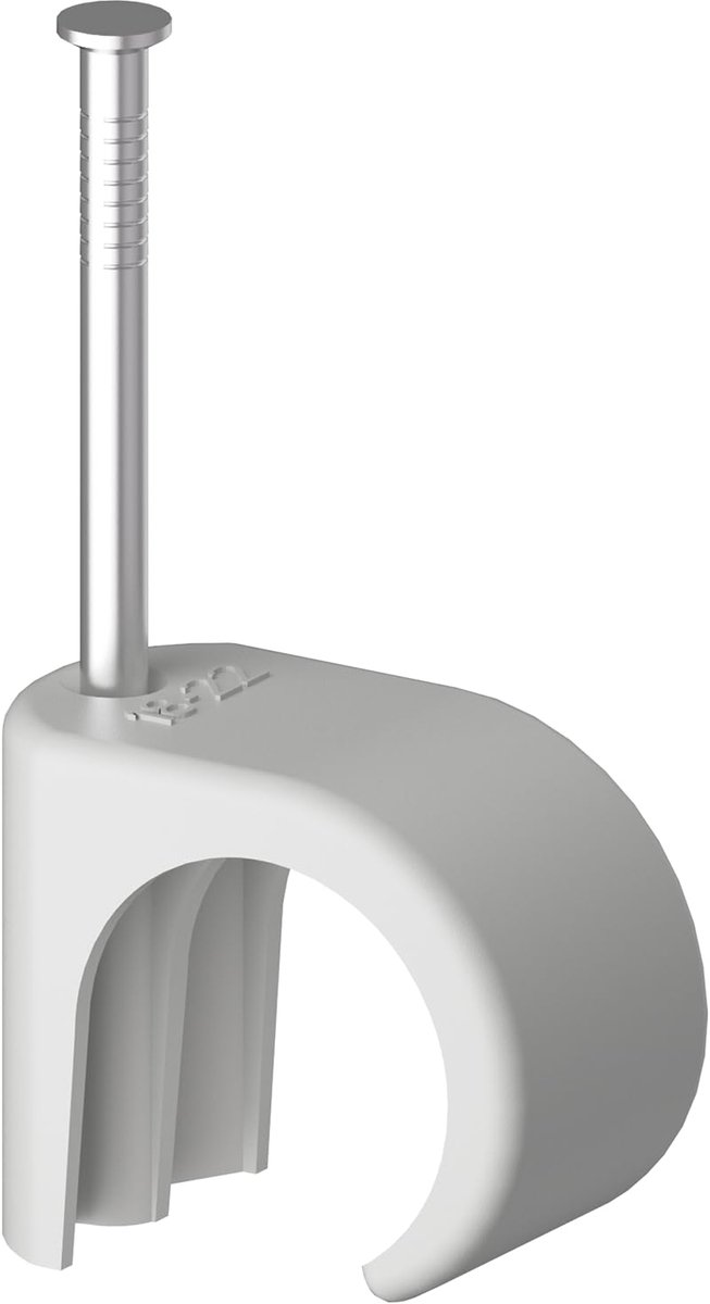 Kabelklemmen 50 stuks - 18-22 mm - roestvrij staal - kabelbeheer voor telefoon- en Ethernet-kabels - SnelShoppen