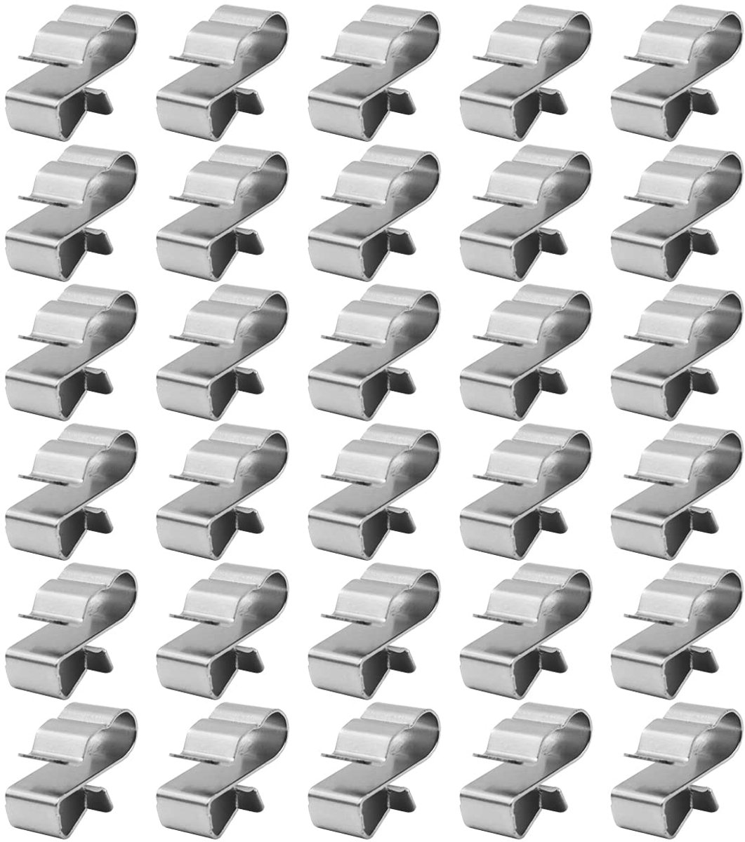 Zonnepaneel kabel clips - 30 stuks RVS - 4 vierkant 2 lijnen - voor stevige bevestiging - SnelShoppen