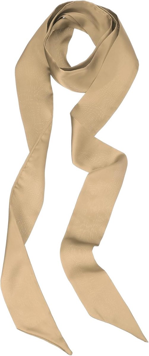 Stijlvolle Lint Sjaal, Effen Kleur Skinny Sjaal Pure Lange Halsdoek Zijden Stropdas Riemen Sjerp Haar Sjaals Hoofdband Lint Tie voor Vrouwen