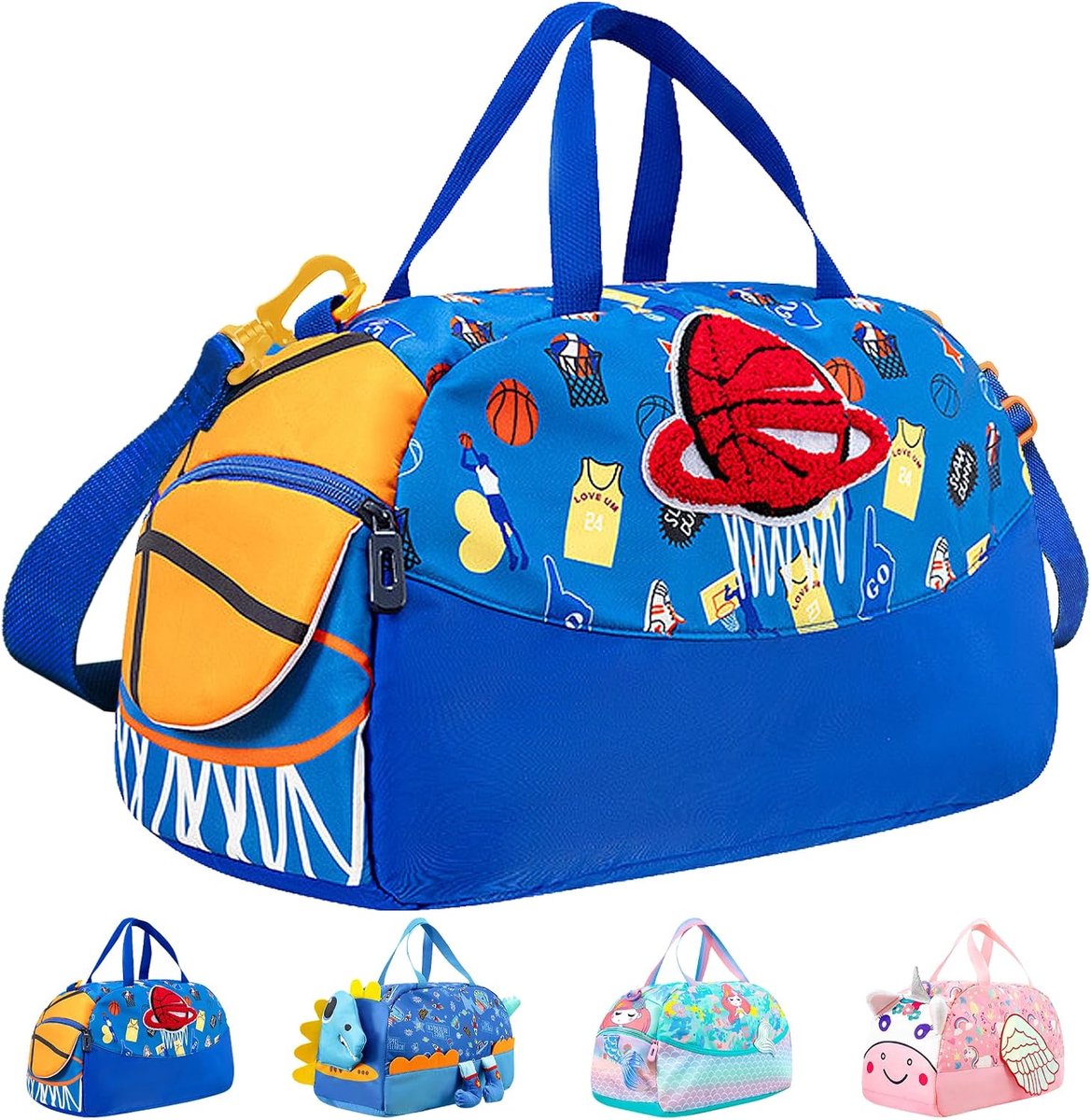 Sporttas voor kinderen, jongens en meisjes, reistas, waterdicht, zwemtas, weekendtas voor reizen, fitness, zwemmen, sport, school, Klassiek