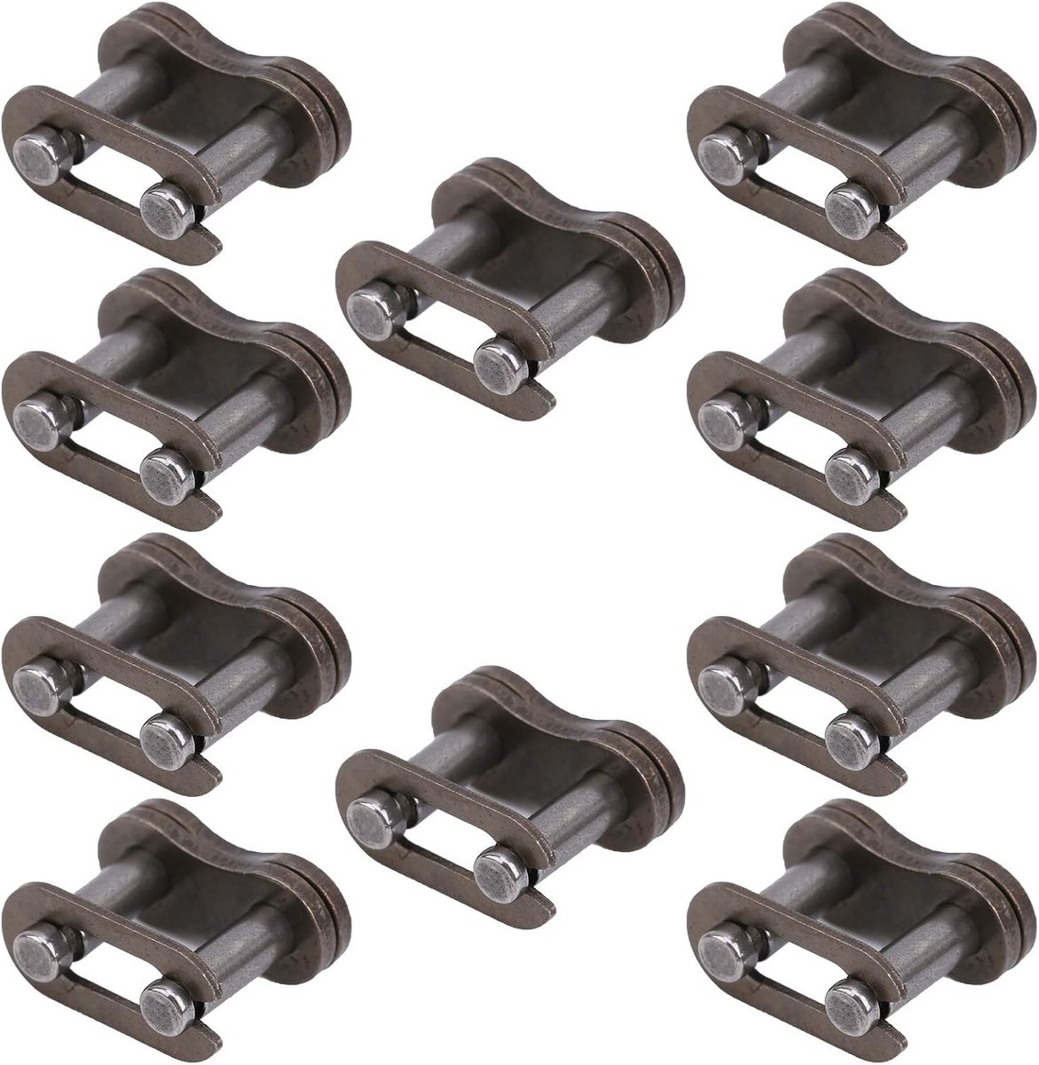 25H Chain Master Link, 10PCS Chain Connector Link Gietijzeren High Strength Motorcycle Chain Master Link