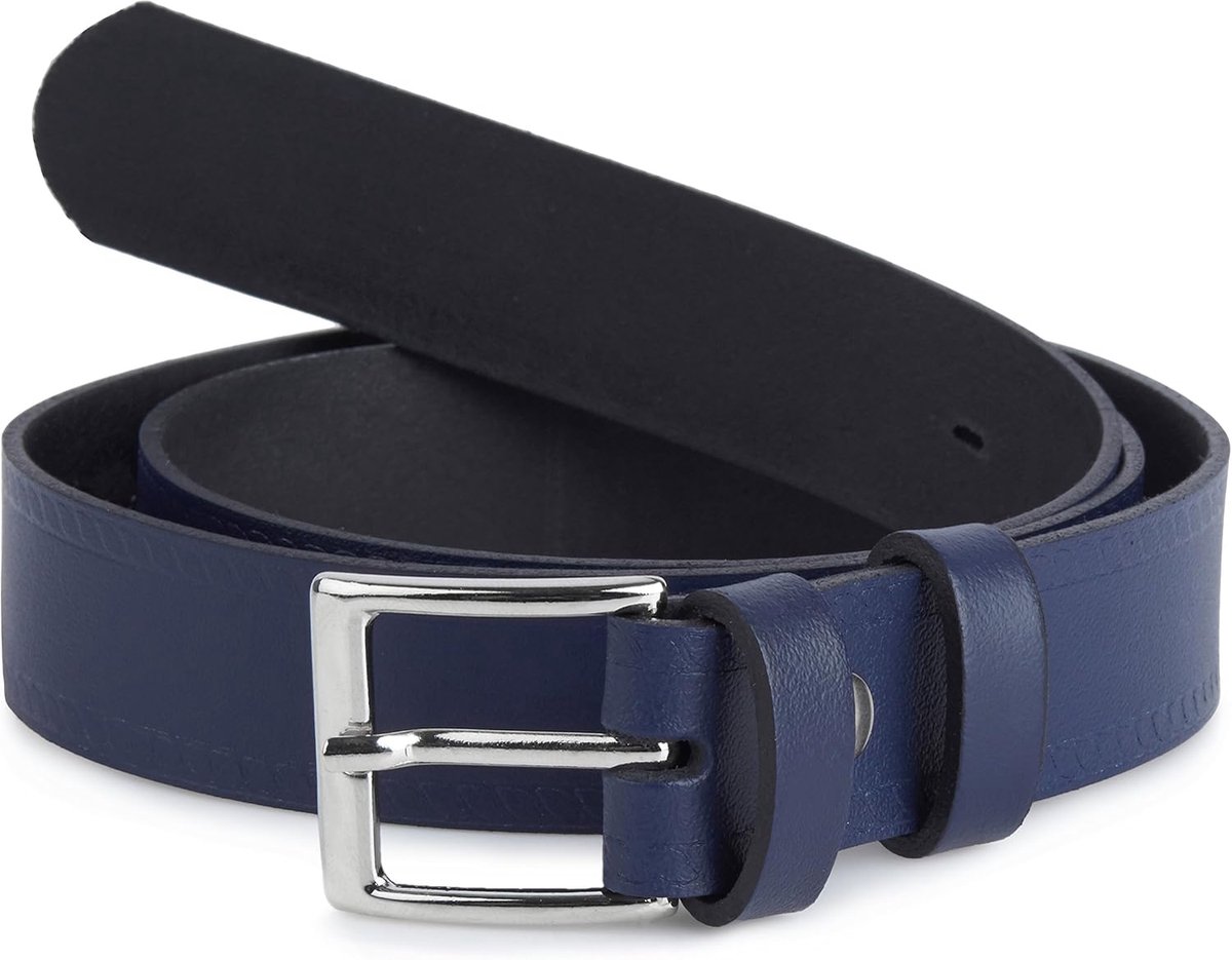 Kinderceintuur Leren Riem Mode Accessoire voor Kinderen en Jongens Riem met Klassieke Gesp 2,5 cm Breed Duurzaam Verstelbaar en Comfortabel K1D5