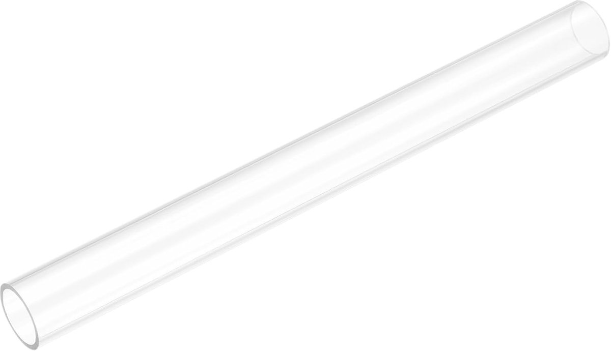 Stijve ronde heldere buis 20 mm (13/16") ID x 24mm (15/16") OD x 250 mm lengte kunststof buis