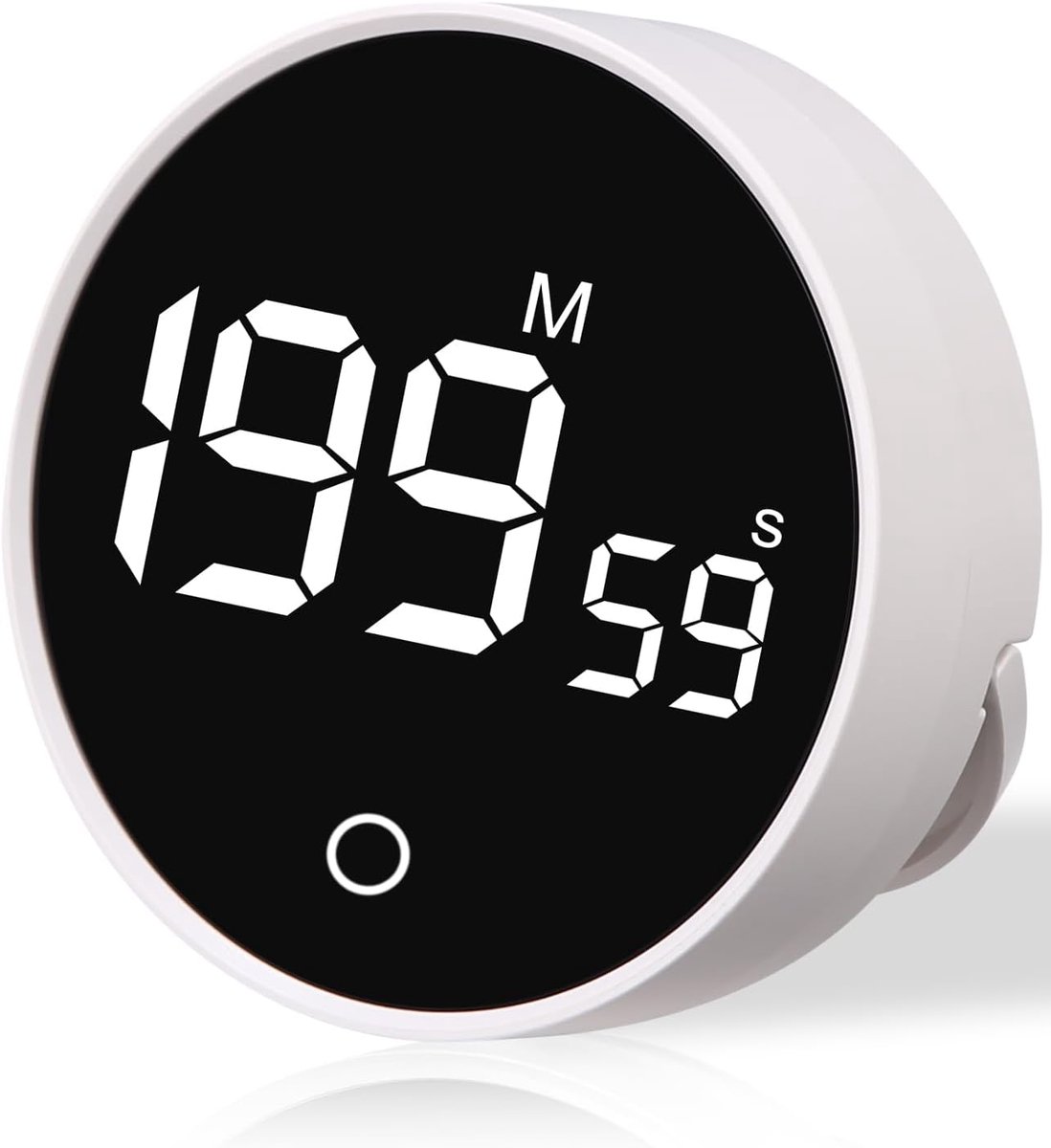Timer,Eierwekker Keukentimer Digitale Visuele Timer Magnetische Timer Digitaal met LED Display 2 Standen Witte Digitale Timer Geschikt voor Keuken Badkamer Kantoor Klas Sport