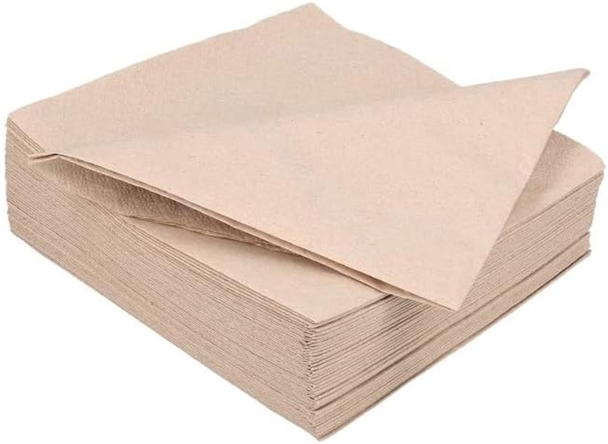 Tissue Napkin 33 cm - 100% Gerecycled BIO - 2 Laags - Duurzaam Gebruik - SnelShoppen