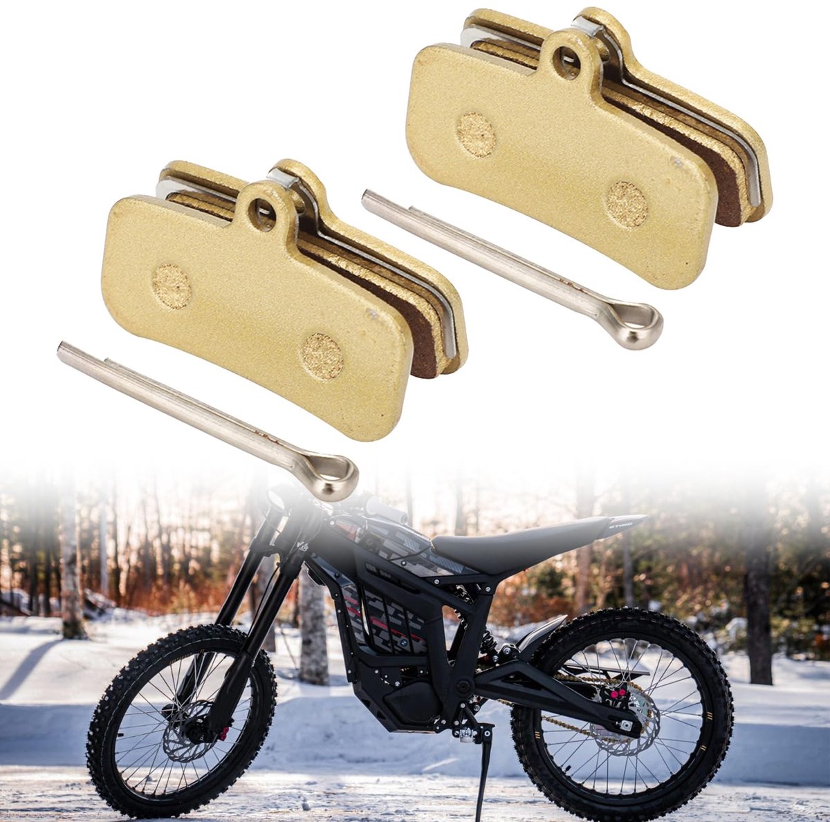 Motorremblokken 2 stuks voor Talaria MX4 - voor en achter - hoogwaardig materiaal - betrouwbare remprestaties - SnelShoppen