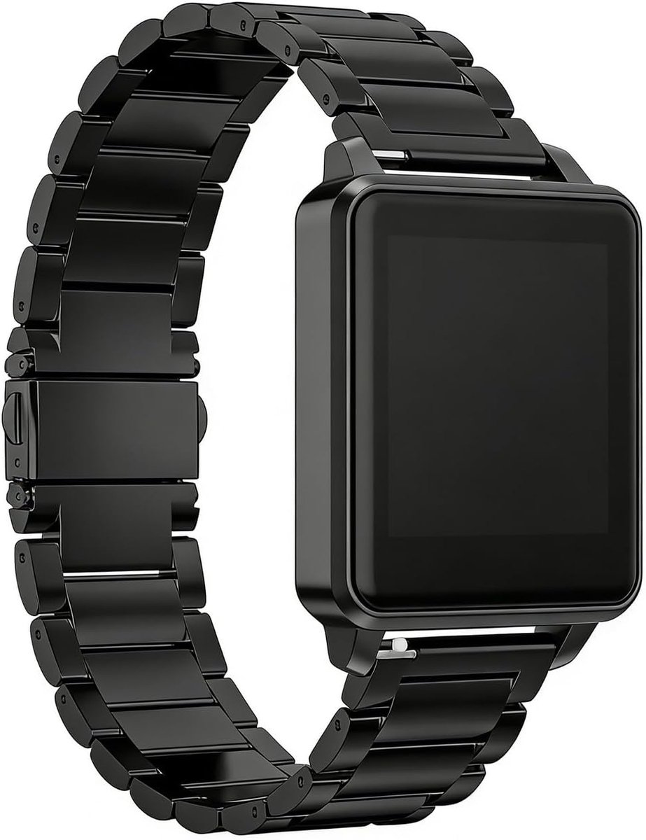 Stalen Horlogeband 22mm - Metalen Quick Release - Stevige Ketting Strips - Ideaal voor Smartwatch - SnelShoppen