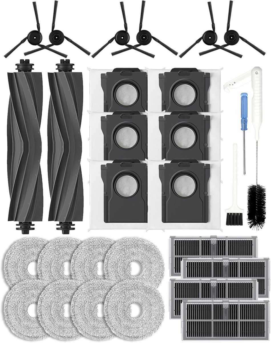 Robotstofzuiger accessoires 28-delig - voor Dreame X40 Ultra/L40 Ultra - vervangende borstels en filters - ShopVlot
