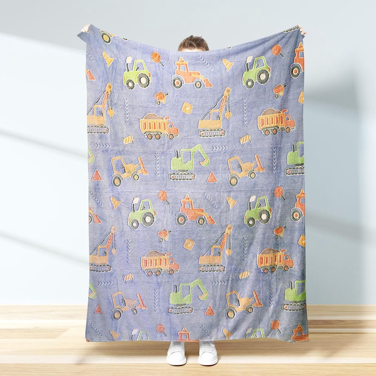 Glow-in-the-dark dekentje 150x200cm - cartoon dinosaurussen - comfortabel - sfeervol voor kinderen - ShopVlot