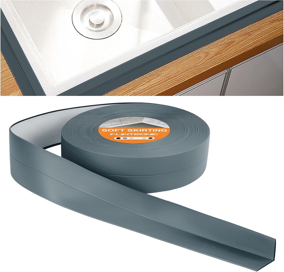 Waterdichte afdichtingstape 20m/38mm - Flexibel PVC - Zelfklevend - Ideaal voor keuken en badkamer - ShopVlot