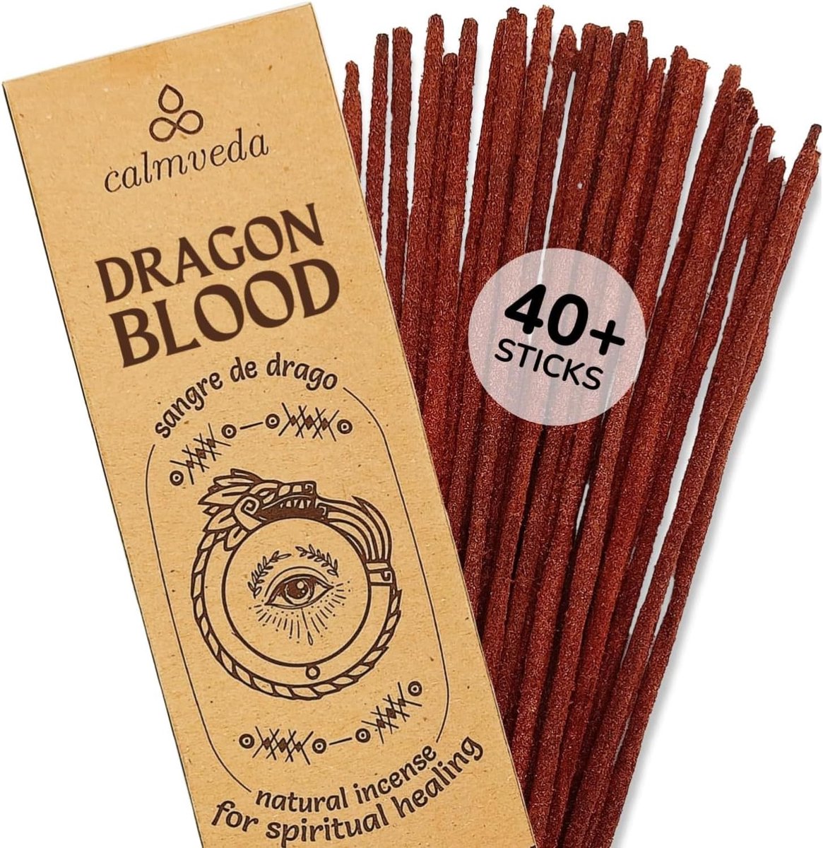 Wierookstokjes - 40+ Sticks, 9 Inch - Natuurlijk Hars - Zoet Kruidig en Amber Geur - m-winkel