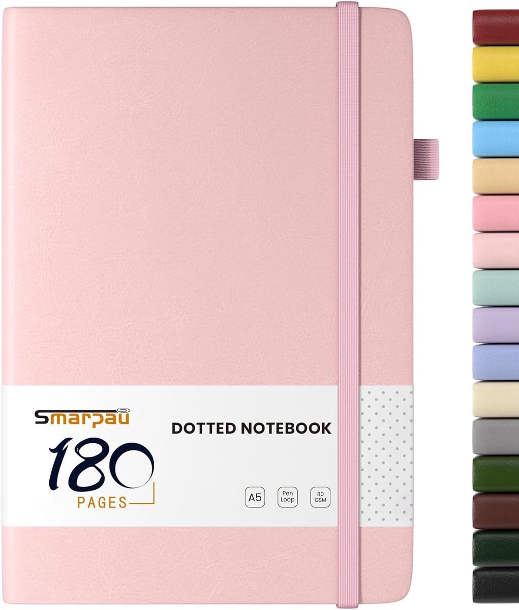 Notitieboek A5 - Hardcover - Dotted papier - Ideaal voor notities en schetsen - ShopVlot