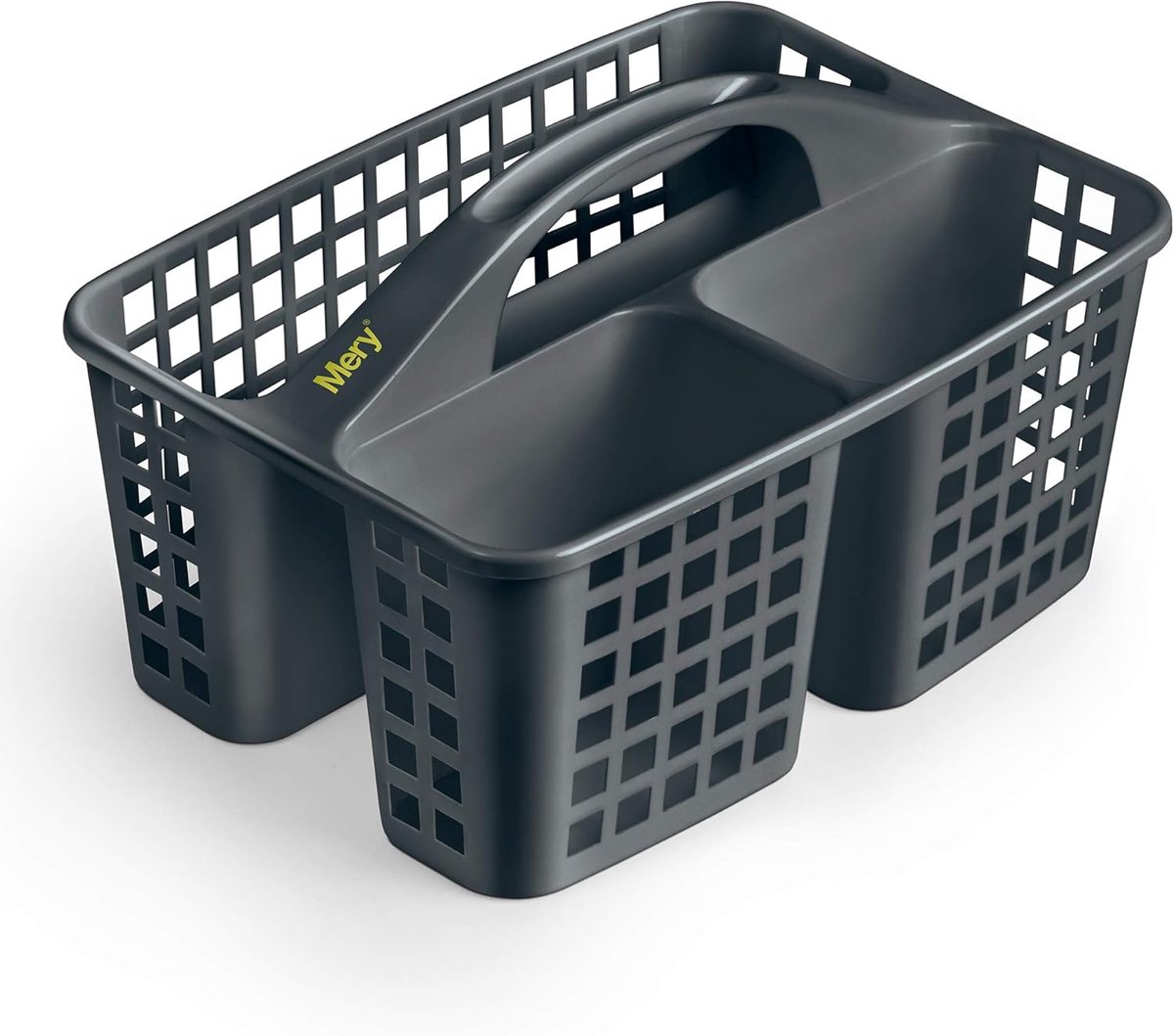 Schoonmaakmand - 3 Compartimenten - Donkergrijs - Perfect voor onder de gootsteen - ShopVlot