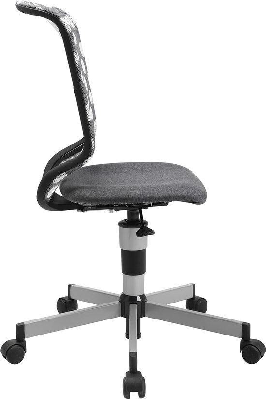 Bureaustoel Kinderen - Draaistoel Jeugd - Comfortabel Zitten - Ergonomisch Ontwerp - 31 x 44 x 36 cm - Antraciet Stippen — afbeelding 5