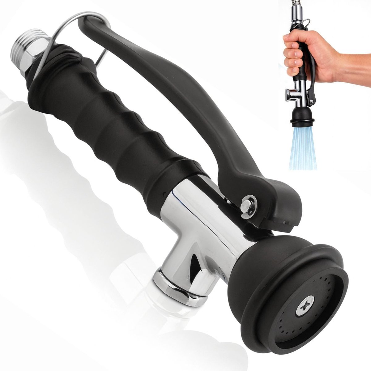 Spray kraan voor keuken en huishouden - ergonomische eco-besparende handgreep - RVS spraykop - bespaar water en kosten - ShopVlot