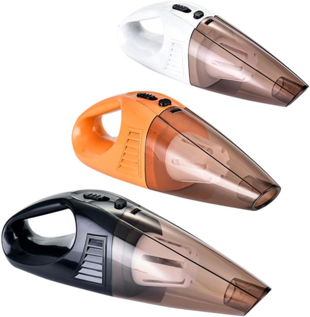 Draagbare Auto Stofzuiger - Handstofzuiger Nat Droog - Auto Reinigen - Draadloos en Stil - 35x10x9.5cm - Zwart