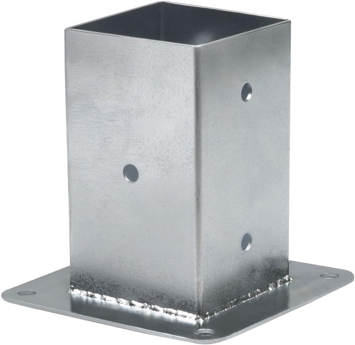 Montagebeugel vierkant 72 mm - gegalvaniseerd staal - weerbestendig - ideaal voor houten constructies - ShopVlot