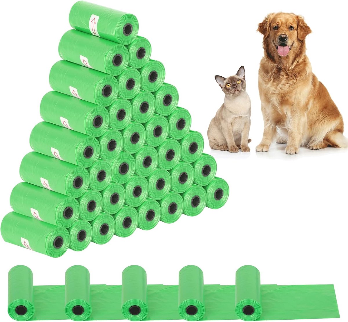 Hondendrollen zakken 800 stuks - 30 x 22 cm - Lekvrij en geurvrij - Altijd voorbereid met hondenpoepzakken - ShopVlot