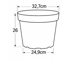 Interplast SBX Kweekpot 15L - Zwart Kunststof