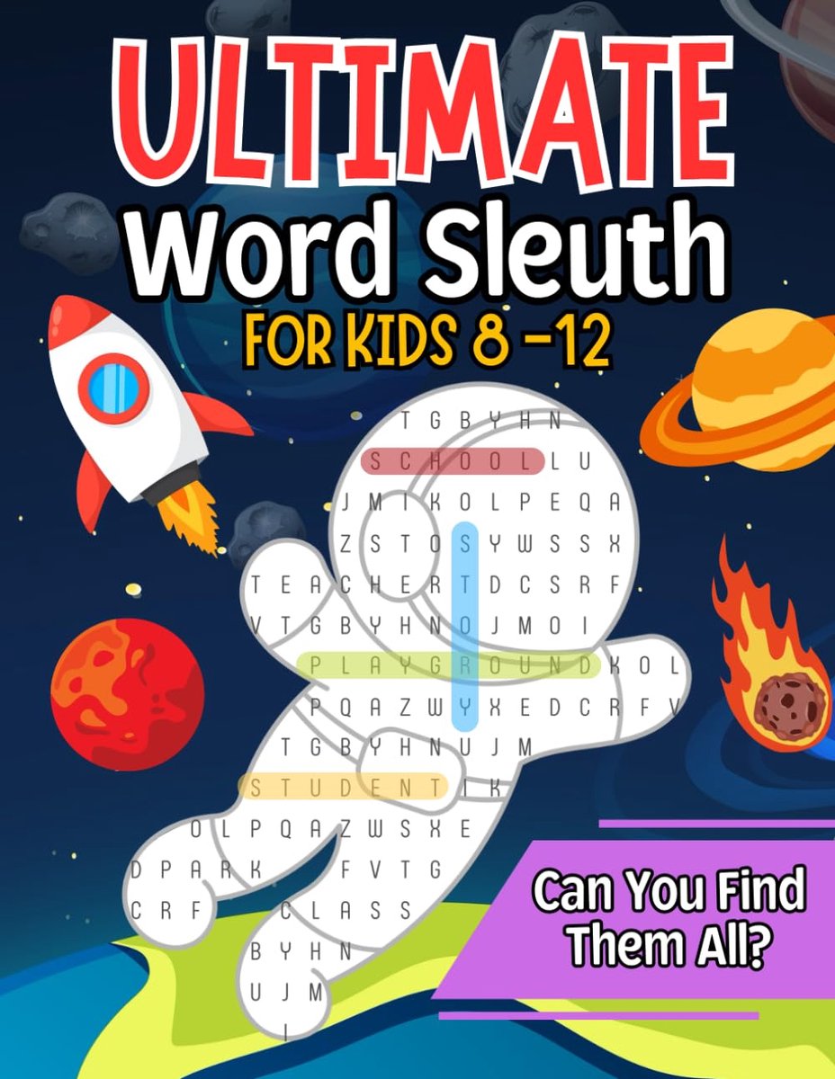 Woordenzoekboek voor Kinderen 8-12 - 100+ Puzzels - Educatieve Thema's - Uren Plezier - ShopVlot