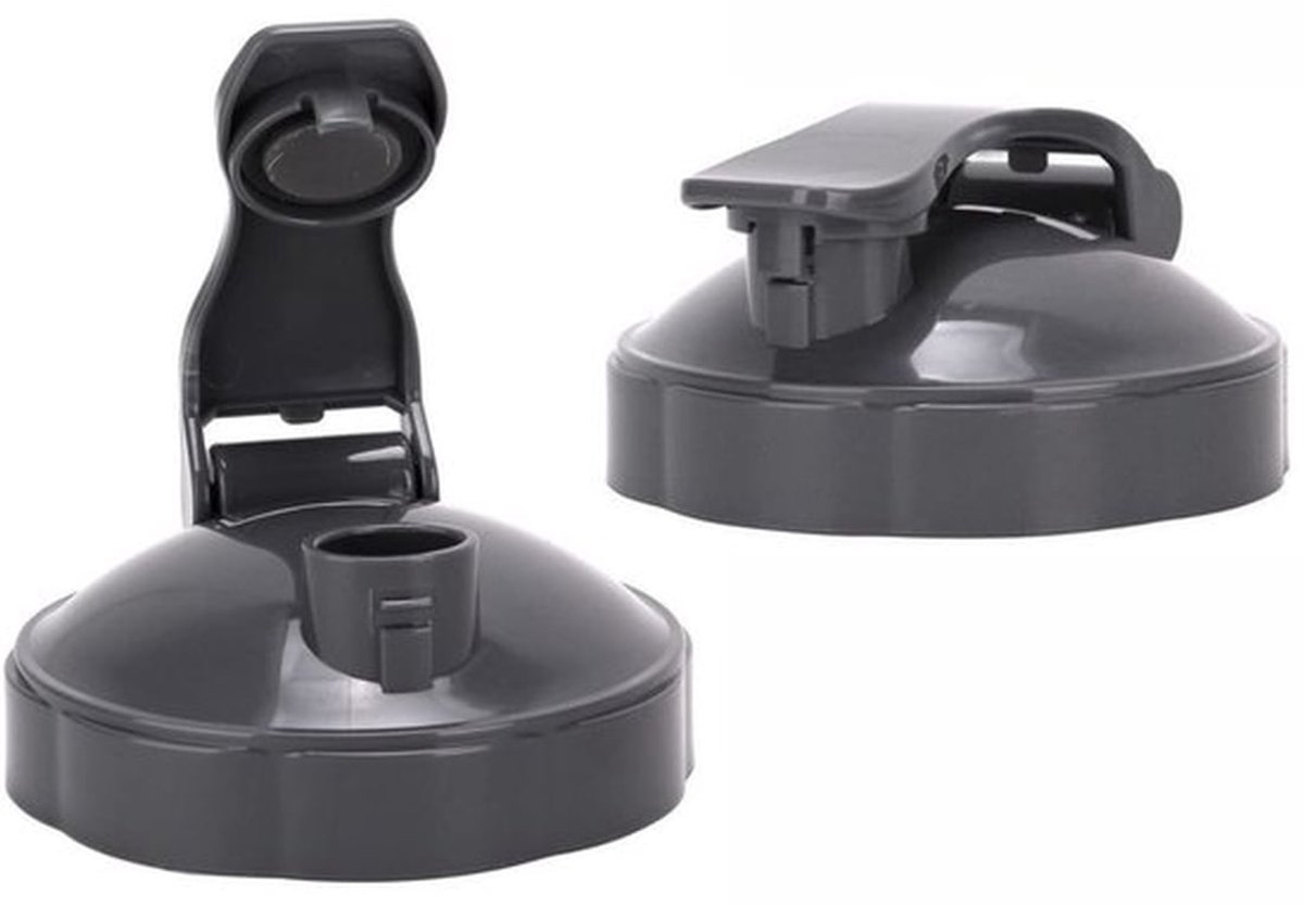Hersluitbare Beker Deksels - BPA-vrij - Lekvrije afdichting - Vaatwasmachinebestendig - Flip Top Deksel - Geschikt voor NutriBullet - 600...