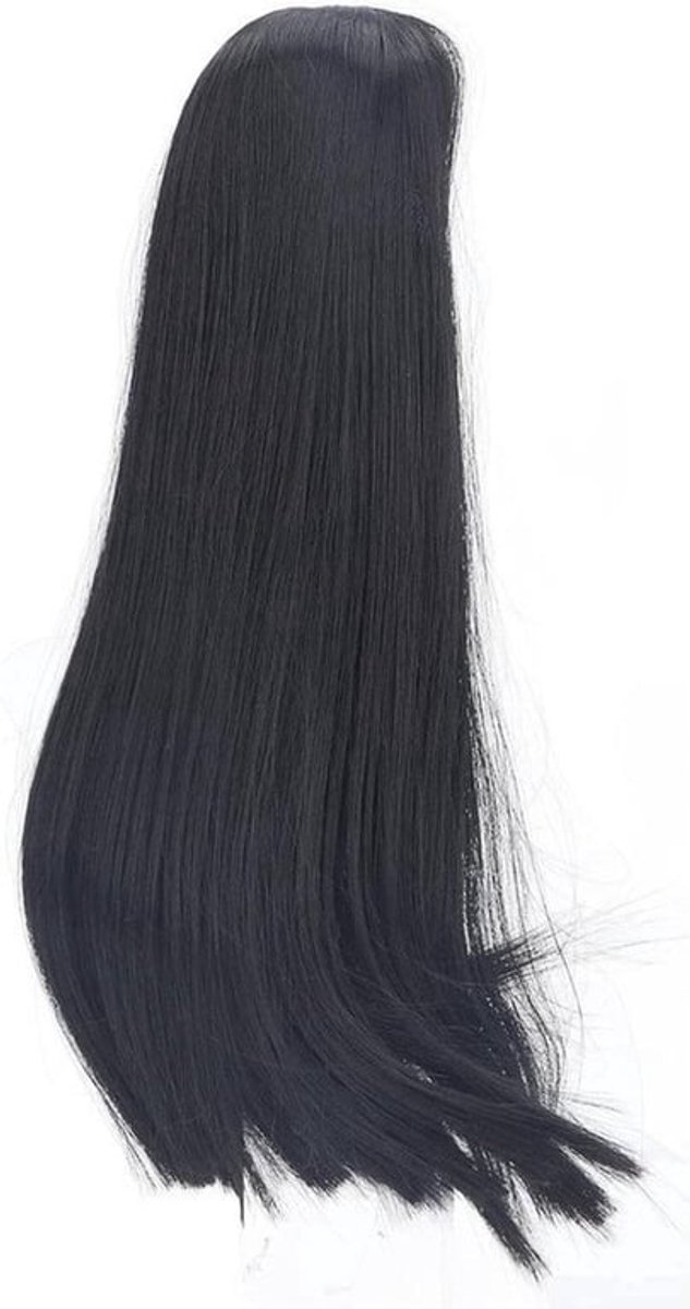 8-9 Inch Rechte Poppenpruik voor 1/3 BJD SD-poppen - Zwart/licht Goud/roze - Poppenpruik Kiezen .
