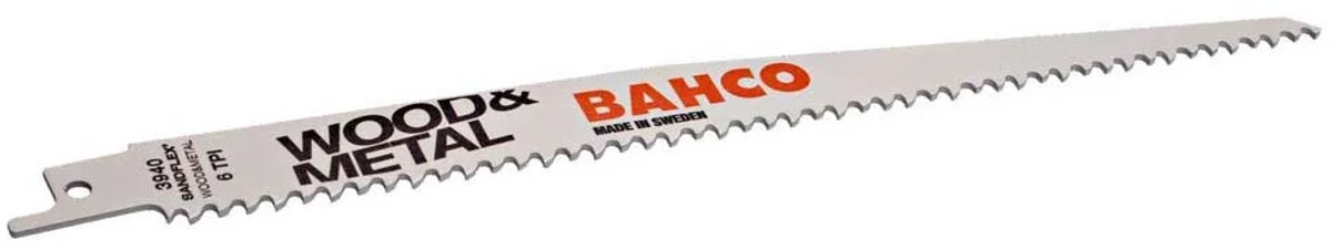 Bahco Sandflex® Bimetaal Sabelblad Voor Het Snijden Van Hout En Metalen 6 Dpp 150 Mm 2 Eenheden Zilver
