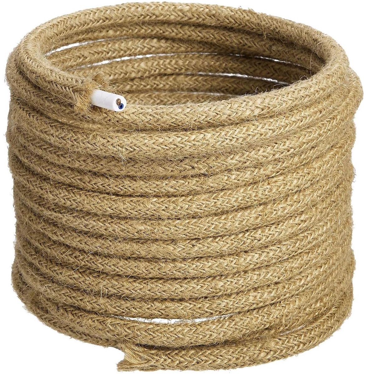 Lampenkabel 5 m - 2-aderig textiel - flexibel en vintage stijl - ideaal voor DIY verlichting - SnelShoppen