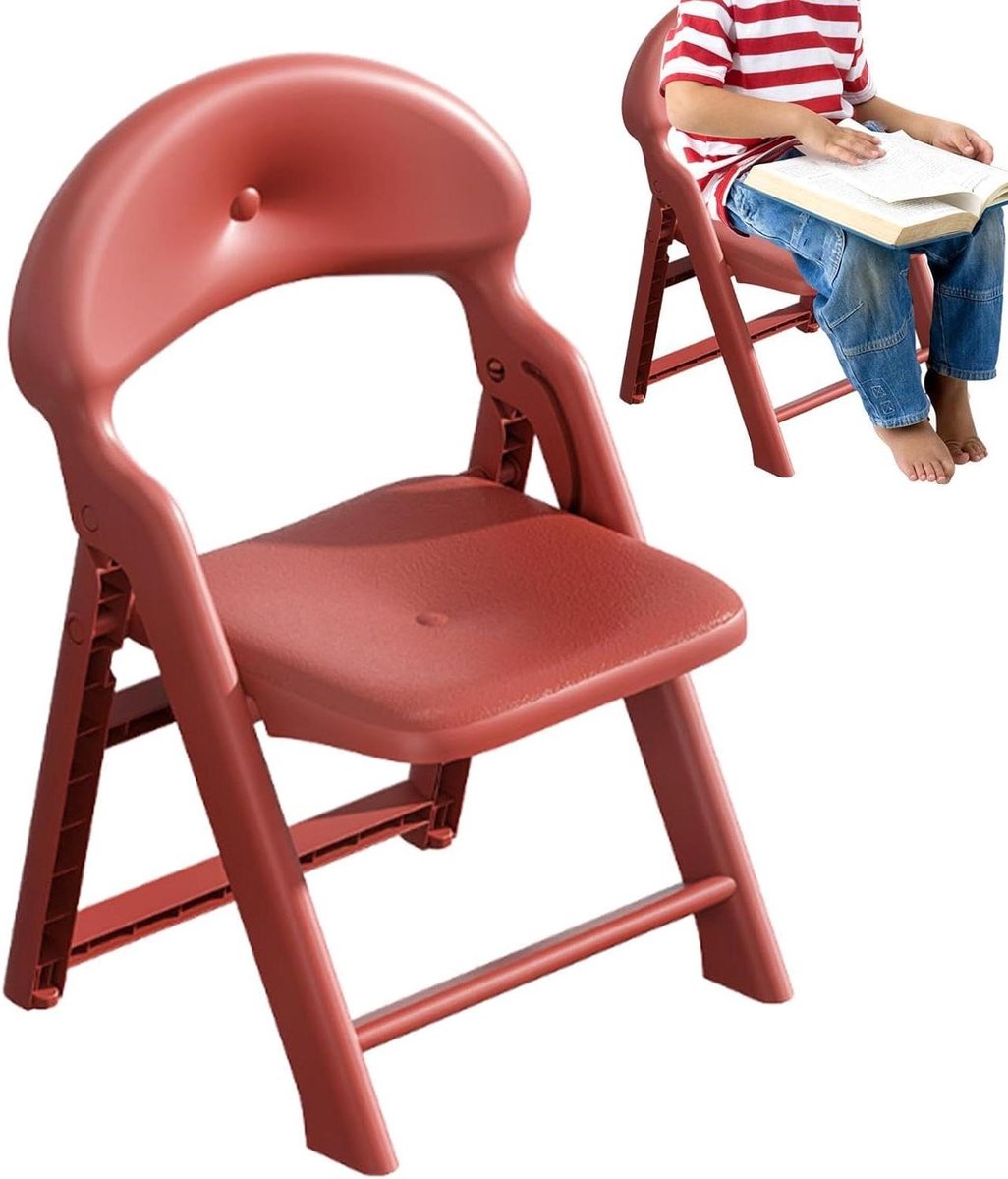 Opvouwbare Kinderstoel - Kinderklapstoel Draagbare Stoel - Veilig Zitten Spelen - Ondersteunende Rugleuning Antislip