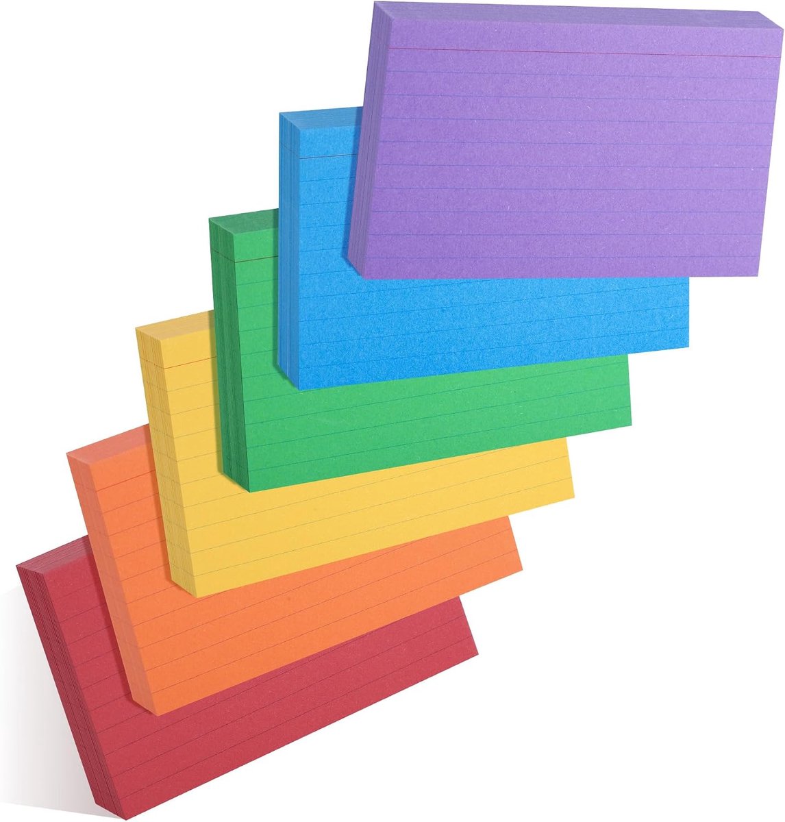 indexkaarten 300 stuks - 7,6 x 12,7 cm - gelinieerd - dubbelzijdig notities maken - SnelShoppen