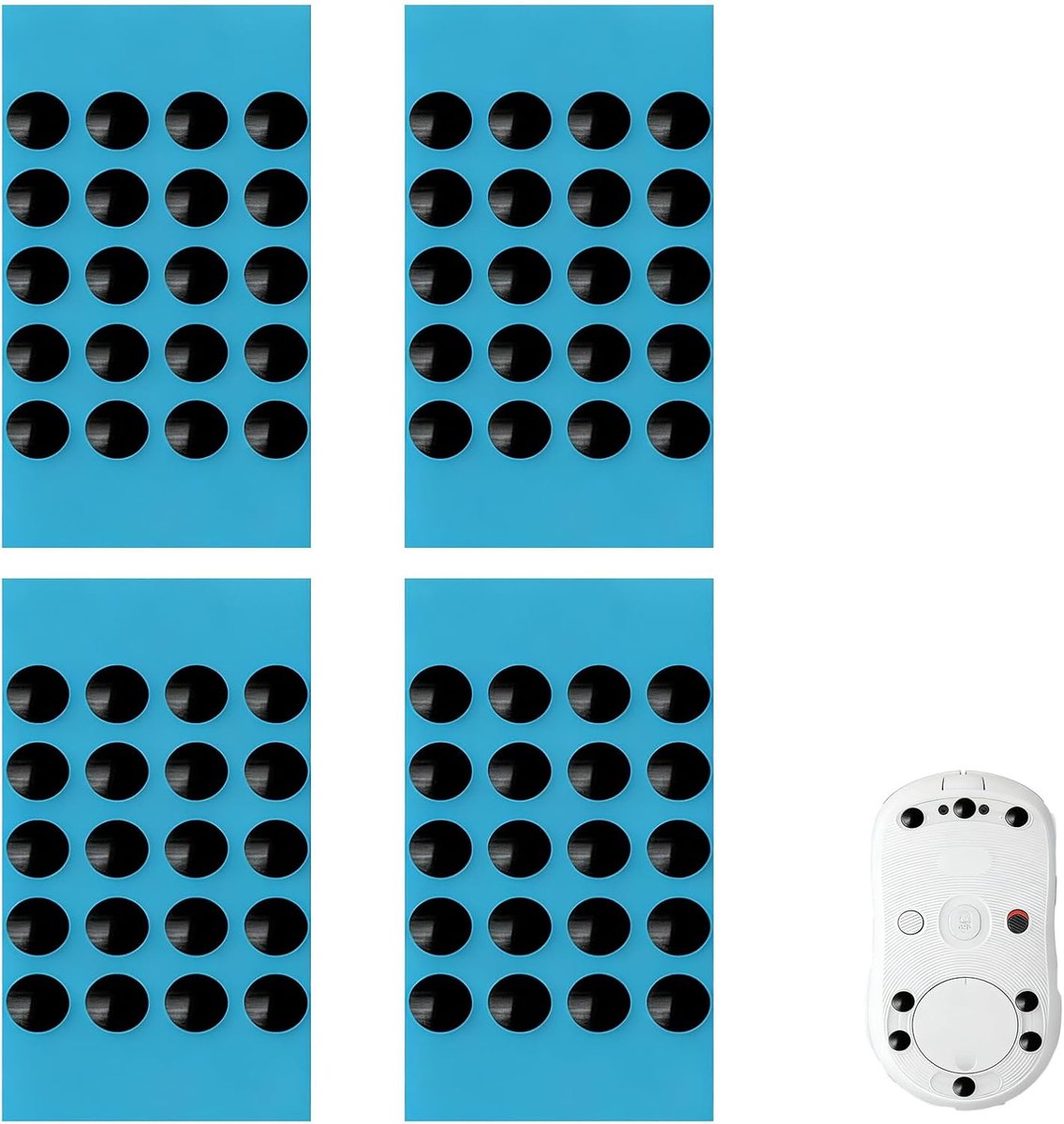 Muisglijders 80 Stuks - Ultra-Soepel Voeten Set - Ronde Rand Voor Naadloze Beweging - Ideaal Voor Gaming - SnelShoppen