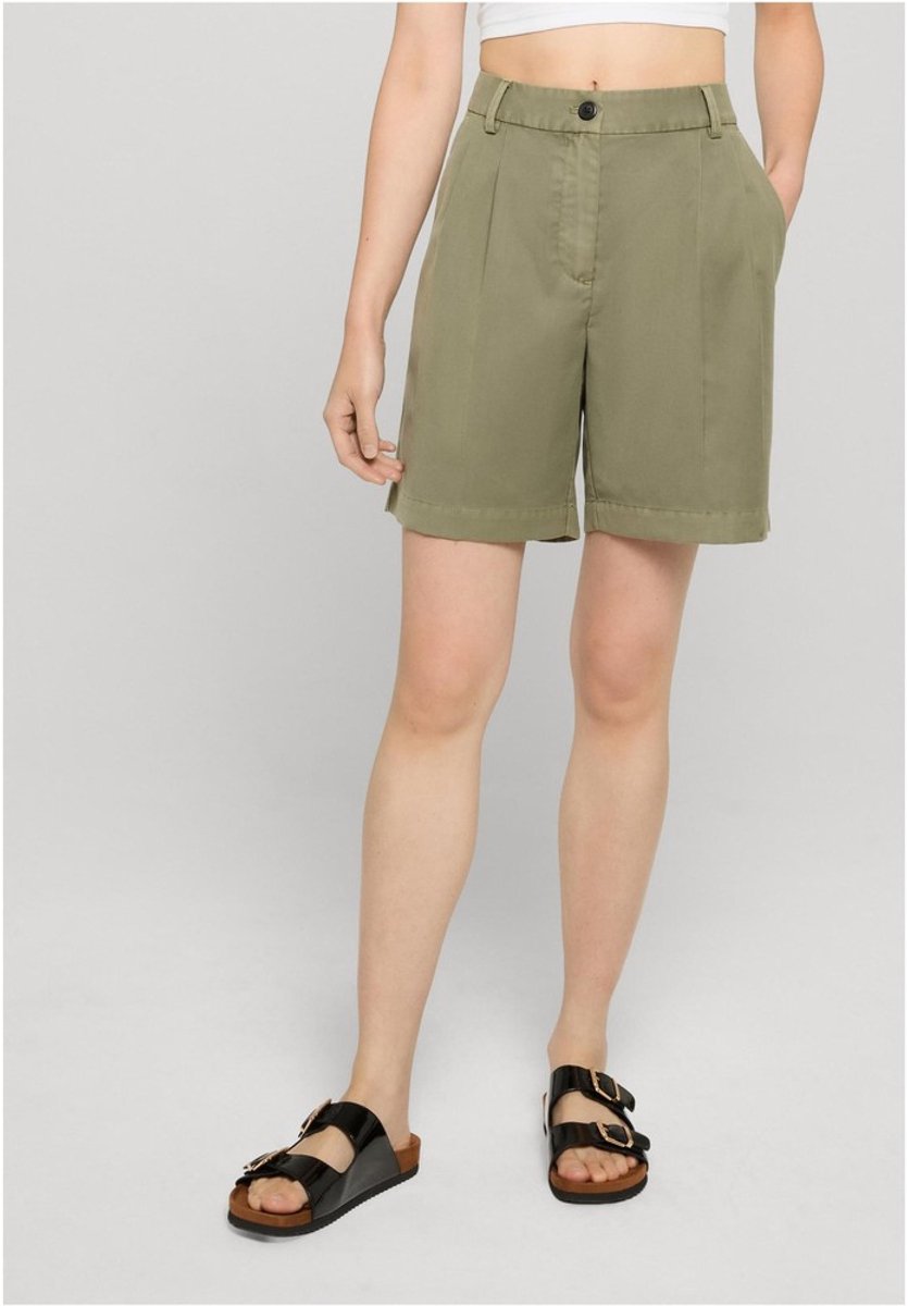 Urban Classics Pleated Bermuda korte broek Taille 27 inch Olijfgroen
