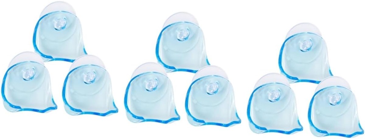 Scheerapparaathouders - Scheermes houder - Badkamer Organiseren - Zelfklevend Zuignap - 9 stuks - Blauw